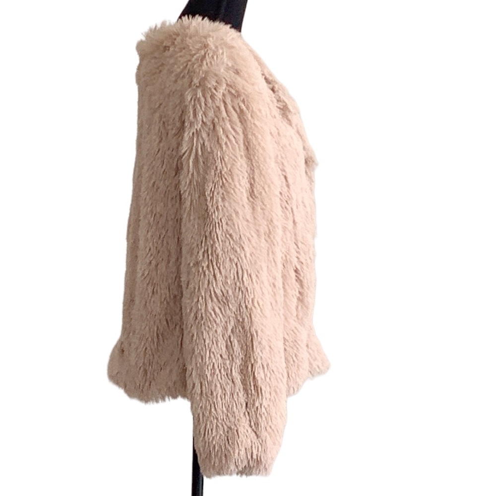 Winter Off white Faux Fur Jackets Size M - Picture 5 of 16